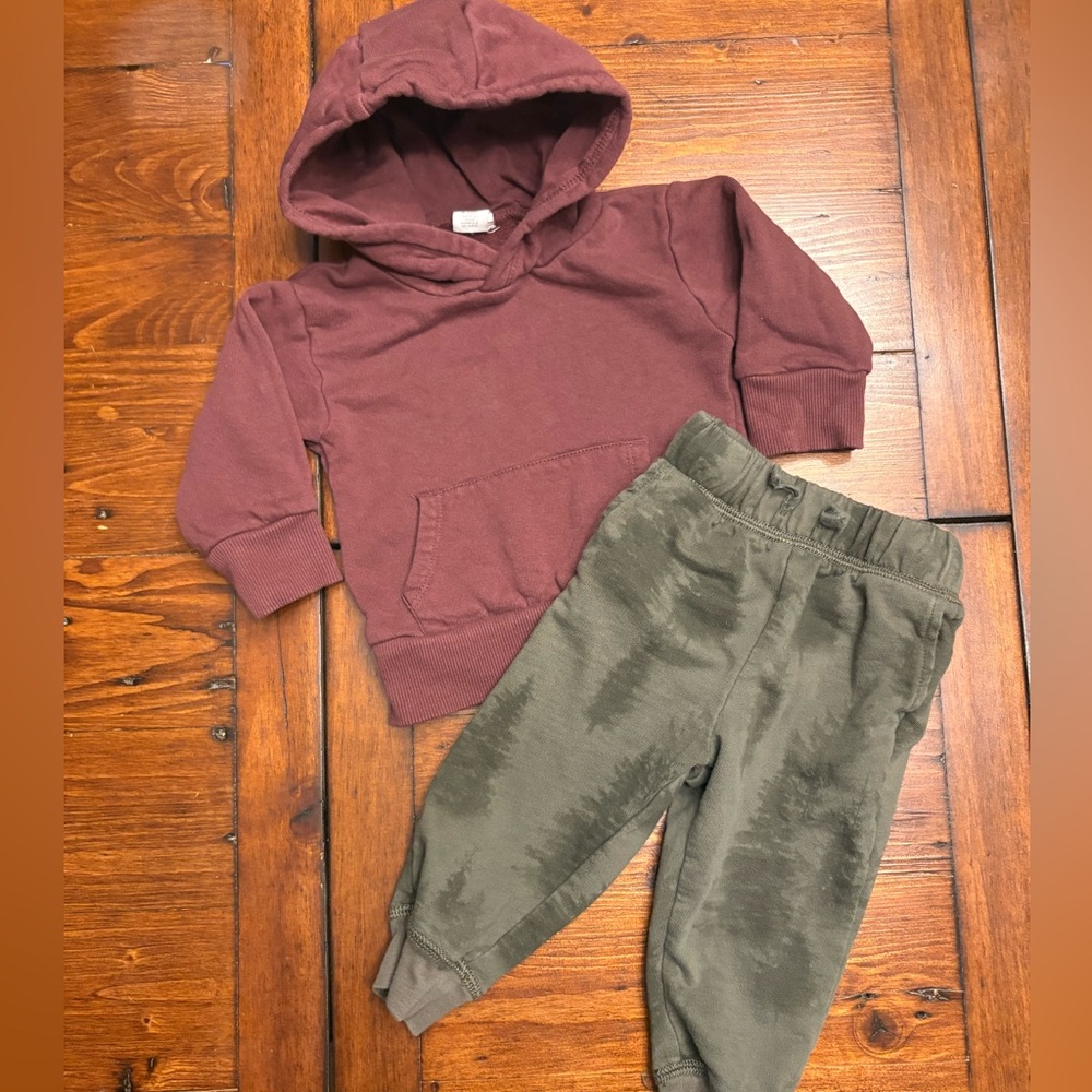 Colored Organics & Tea Collection 2pc Hoodie & Sweat Pants Organic Cotton Bundle